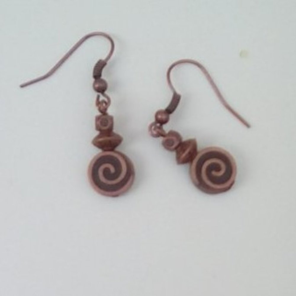 💮Copper swirl Fashion Earrings
